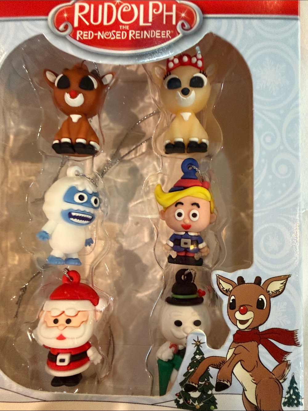 Rudolph Ornament Set - Red, Brown, White Characters - Picture 3 of 3